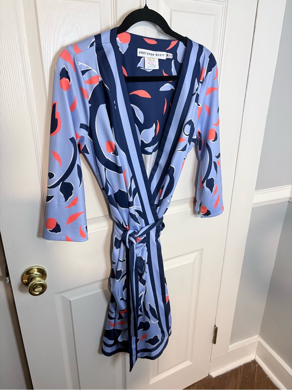 Gretchen Scott | Jersey Wrap Me Up Dress | Full Bloom | Size Medium - Picture 3 of 10